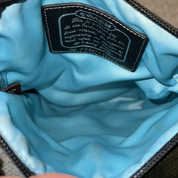 Coach 42029 black crossbody purse Shoulder Strap Bag Monogram Signature - Picture 6 of 9